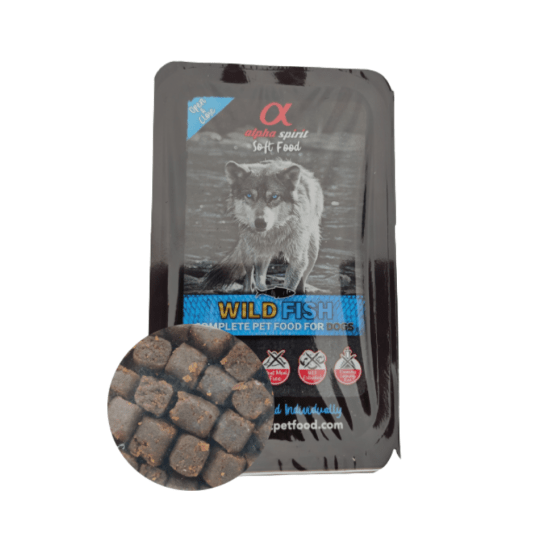 ALPHA SPIRIT Wild Fish pełnoporcjowa karma sucha miękka Tacka 200g