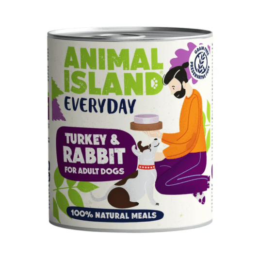Animal Island EVERYDAY Mokra karma dla psa z Indykiem i Królikiem 800g