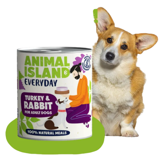 Animal Island EVERYDAY Mokra karma dla psa z Indykiem i Królikiem 800g