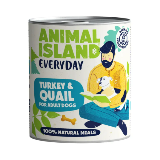 Animal Island EVERYDAY Mokra karma dla psa z Indykiem i Przepiórką 800g
