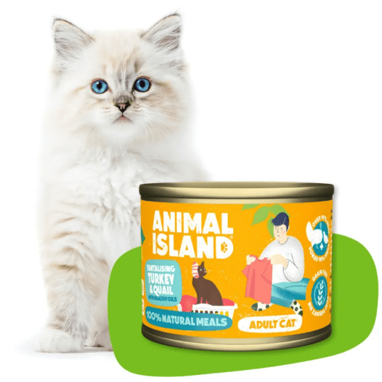 Animal Island Karma mokra dla kota z Indykiem i Przepiórką 200g