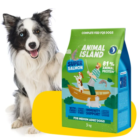 Animal Island Karma sucha dla psa z Łososiem 3kg