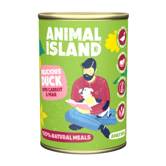 Animal Island Mokra karma dla psa z Kaczką Marchwią i Gruszką 400g