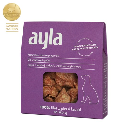 AYLA Filet z piersi kaczki ze skórą Liofilizowany dla psa
