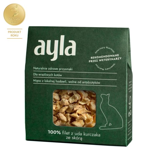 AYLA filet z uda kurczaka ze skórą Nature Liofilizowany przysmak dla kota