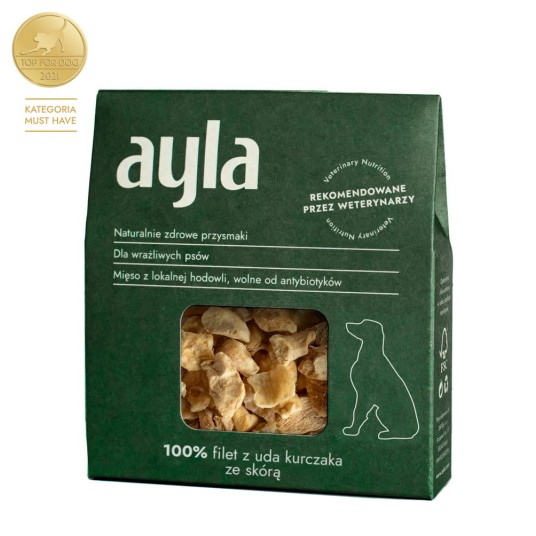 AYLA filet z uda kurczaka ze skórą Nature Liofilizowany przysmak dla psa