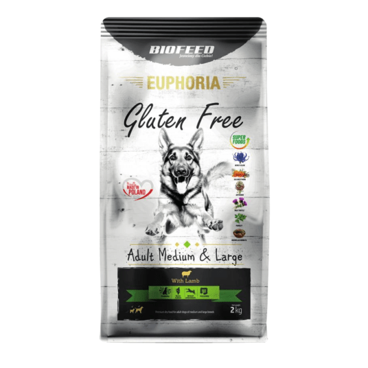 BIOFEED EUPHORIA Karma dla psów średnich i dużych ras z Jagnięciną 2kg