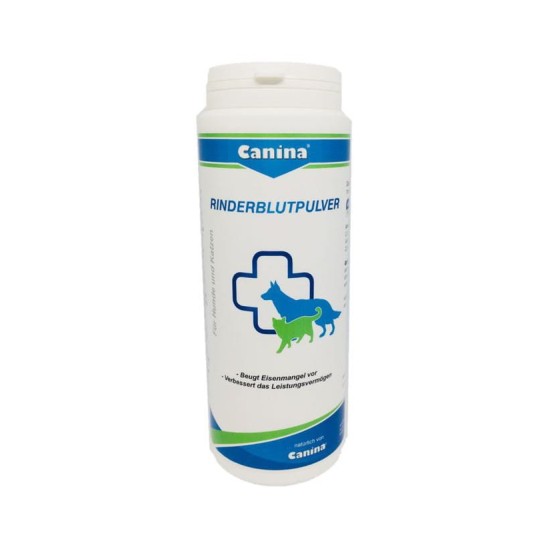 CANINA PHARMA - KREW WOŁOWA w proszku HEMOGLOBINA Suplement na niedobory żelaza 250g