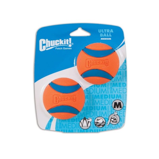 Chuckit! ULTRA BALL MEDIUM 2PAK Piłka do aportowania, unosząca się na wodzie 6,5cm