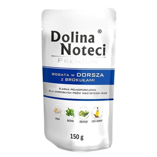 DOLINA NOTECI Karma mokra Bogata w Dorsza z Brokułami 150g