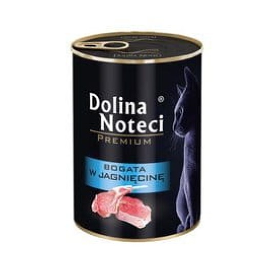 DOLINA NOTECI Karma mokra dla kota Bogata w Jagnięcinę 400g