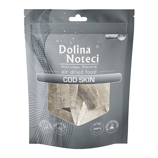 Dolina Noteci Natural Treats Treats Cod Skin skóra dorsza przysmak dla psa 40g