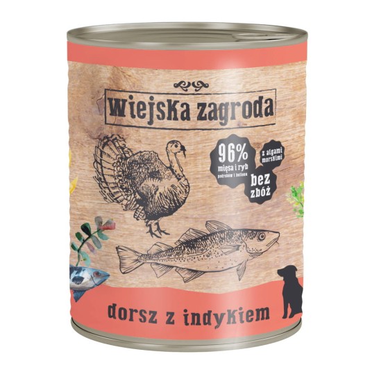 Dorsz z indykiem 800g WIEJSKA ZAGRODA