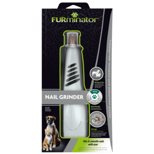 Furminator Nail Grinder PILNIK do pazurów wygładzający z lampką LED dla Psów i Kotów