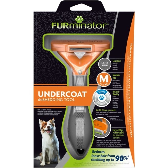 FURminator - Szczotka do wyczesywania podszerstka - Pies długowłosy Medium "M"