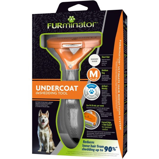 FURminator - Szczotka do wyczesywania podszerstka - Pies krótkowłosy Medium "M"