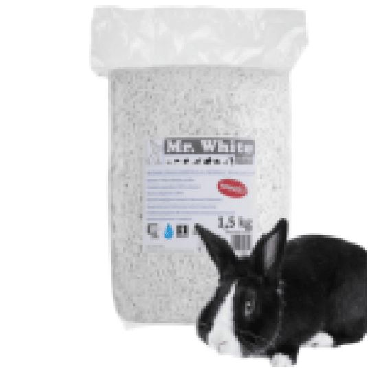 Mr. White - Wiórki celulozowe - Naturalna podściółka dla królików i gryzoni 15l / 1,5kg