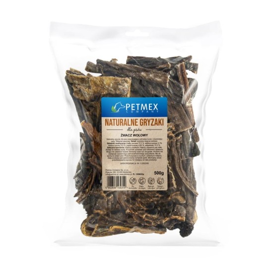 PETMEX Żwacz wołowy naturalny gryzak przysmak dla psa 500g