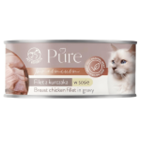 PetRepublic PURE Puszka karma mokra dla kota Kurczak 80g