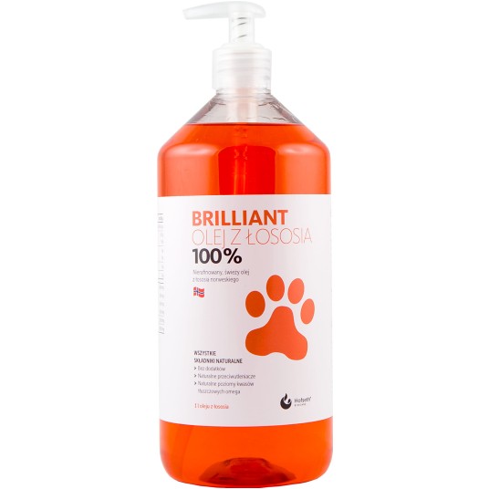 SALMON OIL BRILLIANT Olej z łososia norweskiego 1000ml / 1l