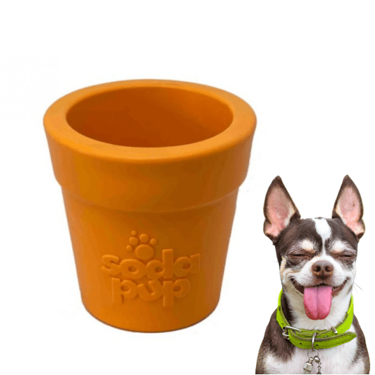 SodaPup Flower Pot Orange - Doniczka na smakołyki dla psa