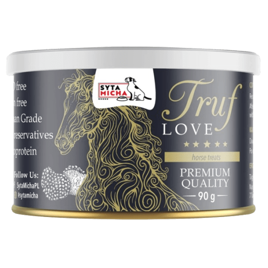 SYTA MICHA TRUFLOVE Smaczki dla psa z KONINĄ I TRUFLAMI 90g