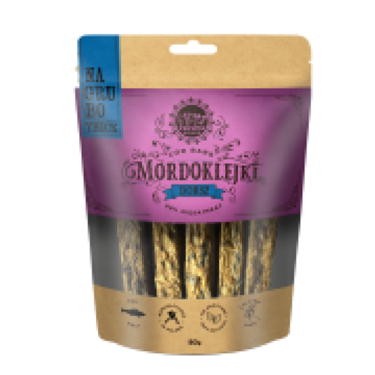 TRZYPSY MORDOKLEJKI NA GRUBO Przysmaki dla psa z Dorsza 80g