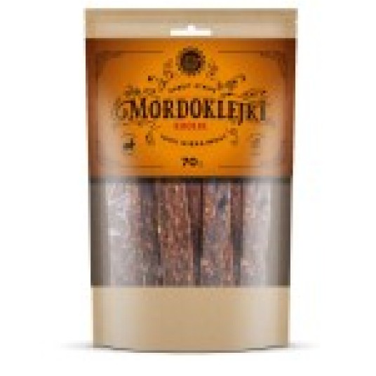 TRZYPSY MORDOKLEJKI Przysmaki 100% mięsa dla psa z KRÓLIKA 70g