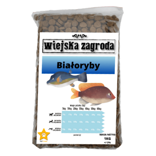 WIEJSKA ZAGRODA Karma psa BIAŁORYBY 1KG