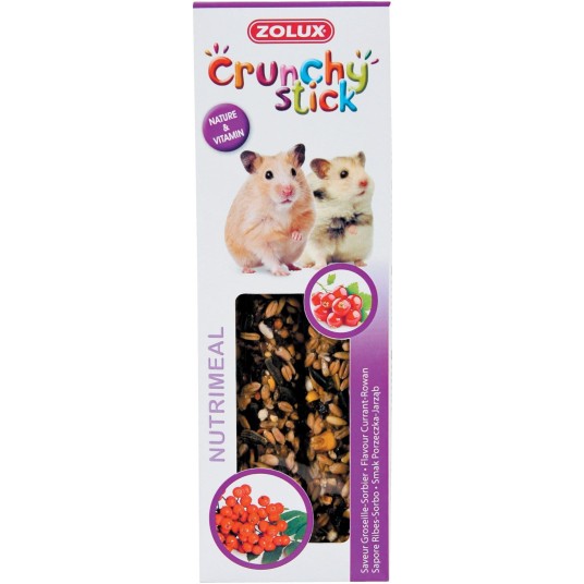 ZOLUX Crunchy Stick kolba przysmak dla chomika Porzeczka i Jarzębina 115g