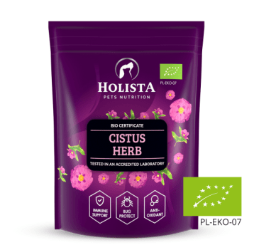 HolistaPets BIO Cistus Herb Czystek suplement na kleszcze 500g