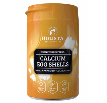 HolistaPets Calcium Egg Shells Skorupy jaj wapń dla psa i kota BARF 300g