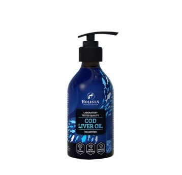 HolistaPets Cod Liver Oil Tran z wątroby dorsza dla Psa i kota 500ml