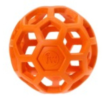 JW PET Ażurowa piłka dla średniego psa HOL-EE ROLLER MEDIUM 11,5cm POMARAŃCZOWY