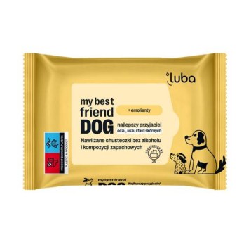 LUBA My best Friend DOG Nawilżane chusteczki do pielęgnacji wrażliwych miejsc - Oczu, uszu i fałd sk
