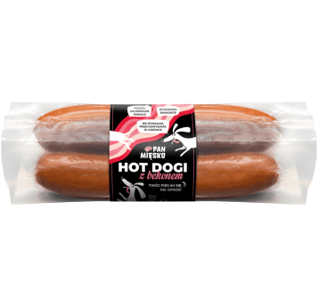 Pan Mięsko przysmak dla psa Hot Dogi z Bekonem 100g