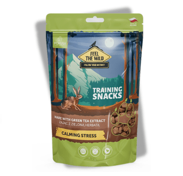 POKUSA Feel the Wild Naturalne smaczki treningowe dla psa Zając z zieloną herbatą 200g