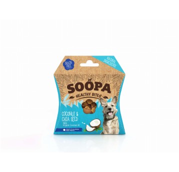 SOOPA Healthy Bites Coconut & Chia Seed – Kokos i nasiona Chia 50g
