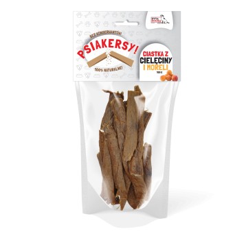 SYTA MICHA PSIAKERSY Ciastka dla psa Cielęcina z morelą 100g