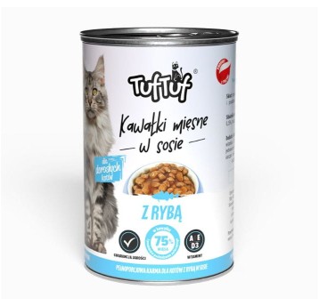 TUF TUF Karma Mokra dla kota z Rybą 415g