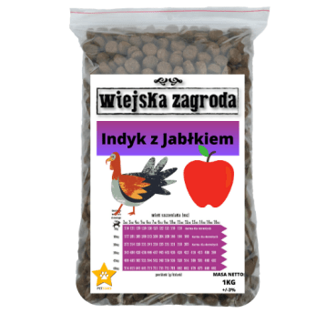 Wiejska Zagroda INDYK Z JABŁKIEM 1KG